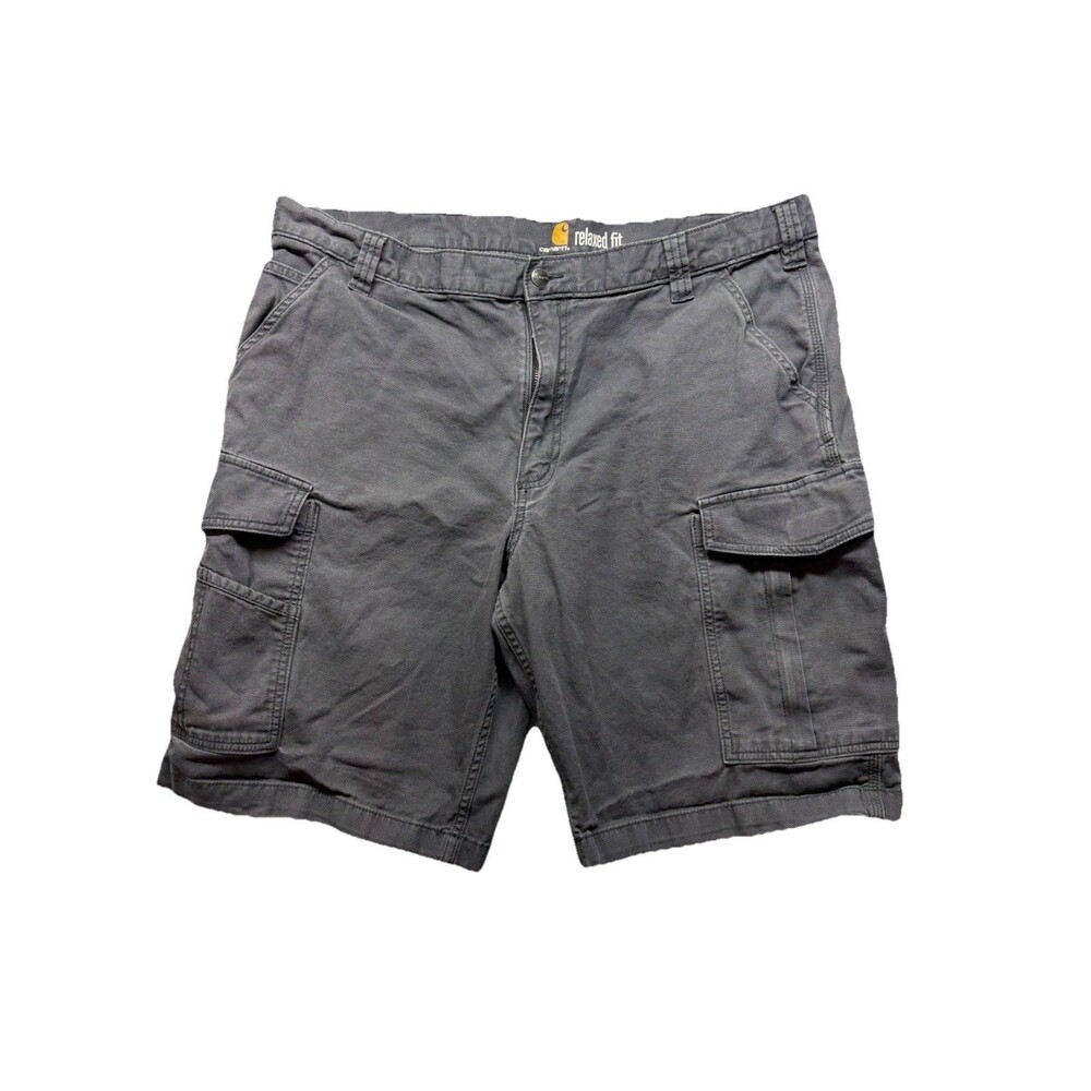 Carhartt Cargo Shorts Men's 40 Relaxed Fit Dark Gray 103542 029 Workwear Outdoor